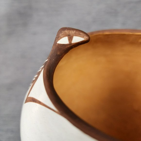 Pueblo Zuni Pottery Lizard Pot Anderson Jaime Avelia Peynetsa New Mexico Vase - Picture 8 of 10